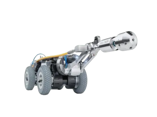 כרסום ברזל בצנרת ביוב עם רובוט חיתוך - רובוטיקס