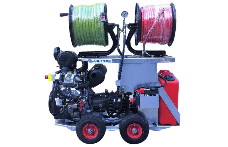 מכונת שטיפה בלחץ ניקוי ביוב ומרזבים IR ROBOTICS